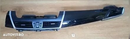 Trim ornament cu grile de ventilatie negru lucios piano black Original BMW F45+LCI F46+LCI - 1