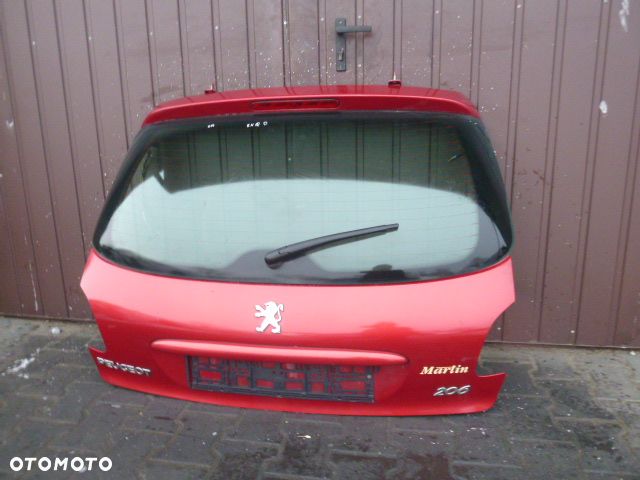 KLAPA TYŁ TYLNA PEUGEOT 206 HB EKQD KOMPLETNA - 1