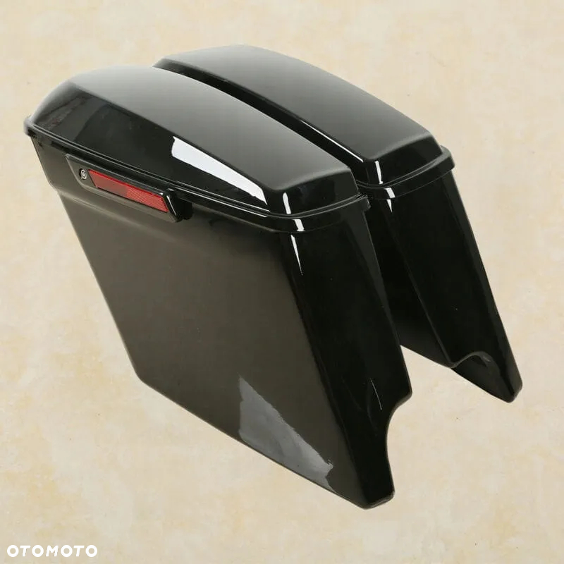 PROMOCJA! Harley Davidson Kufry długie czarne 5" Touring FLH 14-23 przedłużane - 3