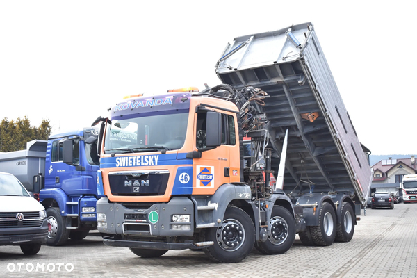 MAN TGS 35.400 8x4 BB Wywrotka 5.40m. + HIAB XS 144 / Euro 5/ Manual/ HDS/ Żuraw/ Resor/ Sprowadzony z Austrii/ Super stan !