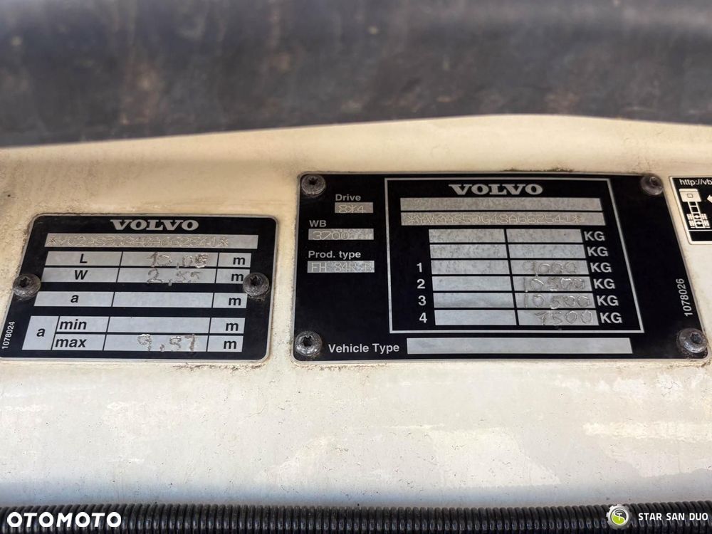 Volvo FH 520 8x4 HMF ODIN K6 EURO 5 FLY JIB HDS Żuraw Tridem - 22