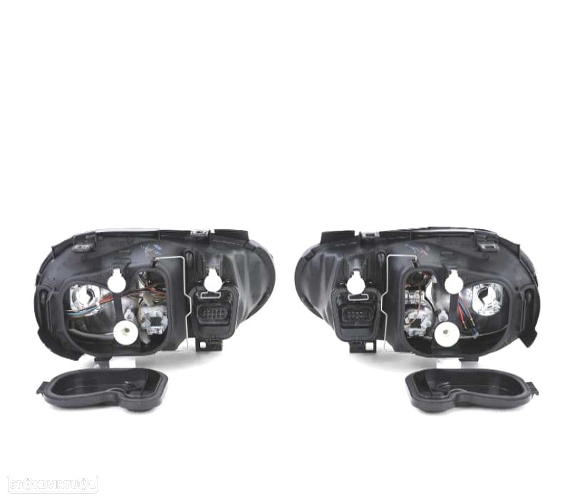 FARÓIS PARA VOLKSWAGEN VW GOLF 4 MK IV 97-03 FUNDO PRETO BLACK EDITION - 2