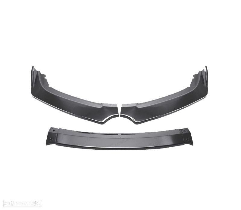SPOILER LIP FRONTAL HONDA CIVIC 19-21 LOOK TYPE R PRETO BRILHANTE - 3