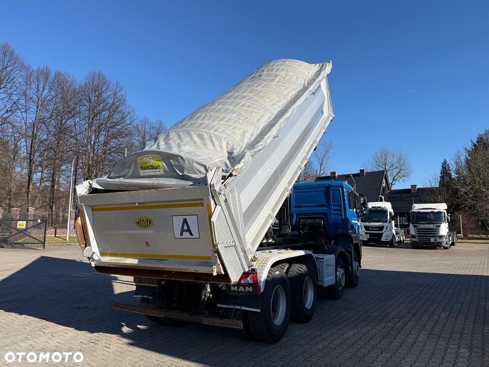 MAN 35.460 TGS wywrotka 8x4, 3-str. MEILLER, BORDMATIC, 250 t.km., TOP! - 15