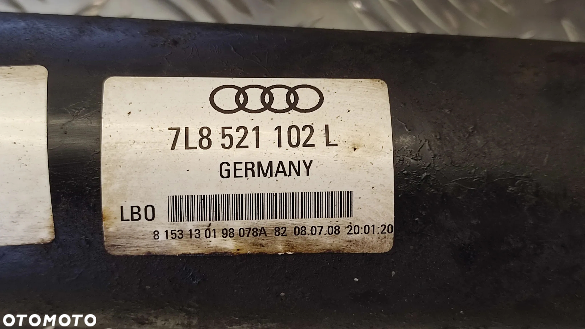 AUDI Q7 4L 05-15R WAL NAPEDOWY TYL 3.0 TDI 7L8521102L 7L8521102 L - 4