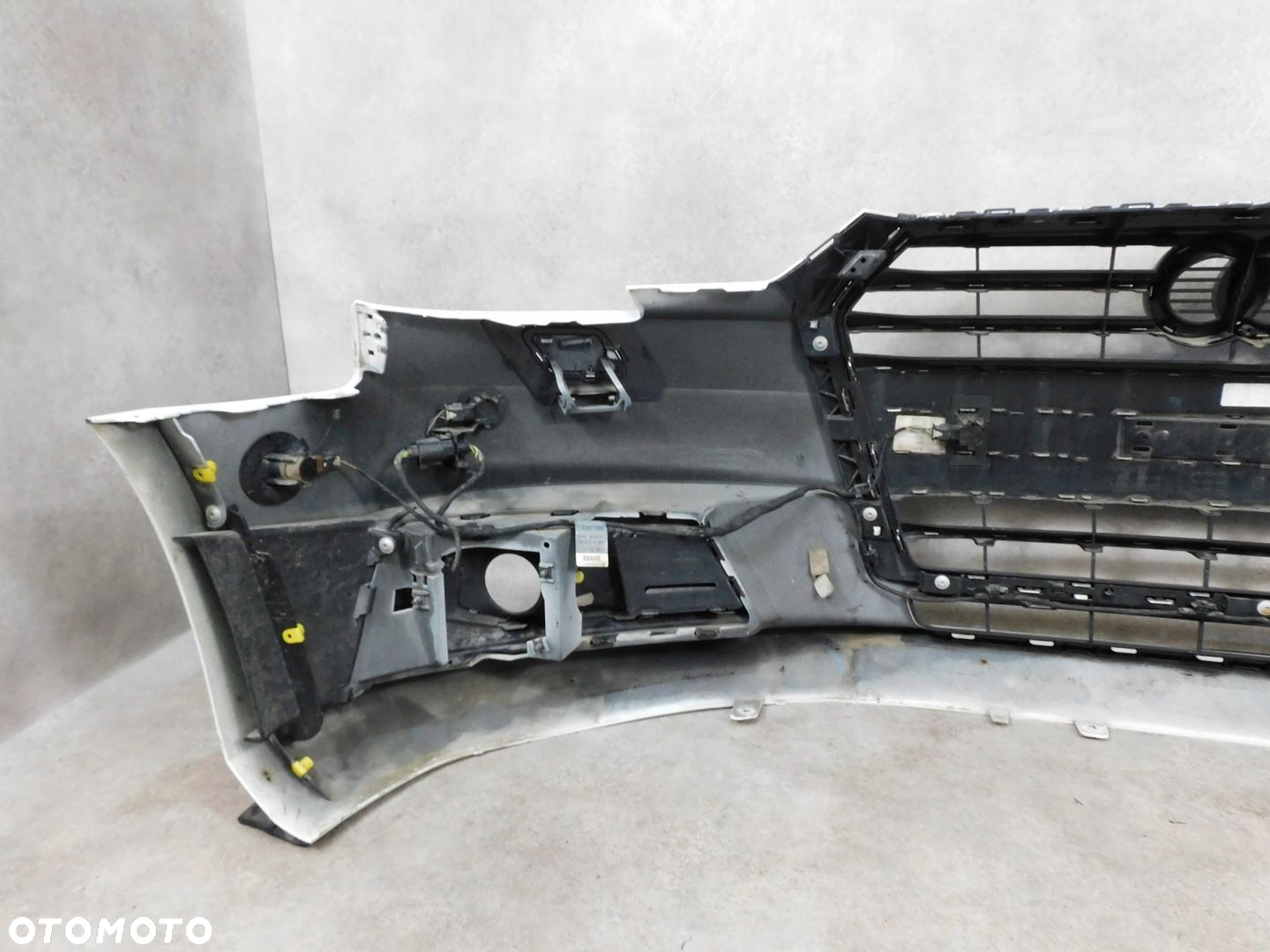 AUDI A4 B9 8W ZDERZAK PRZÓD PRZEDNI ZWYKŁY KOMPLETNY 6XPDC BIAŁY - 13