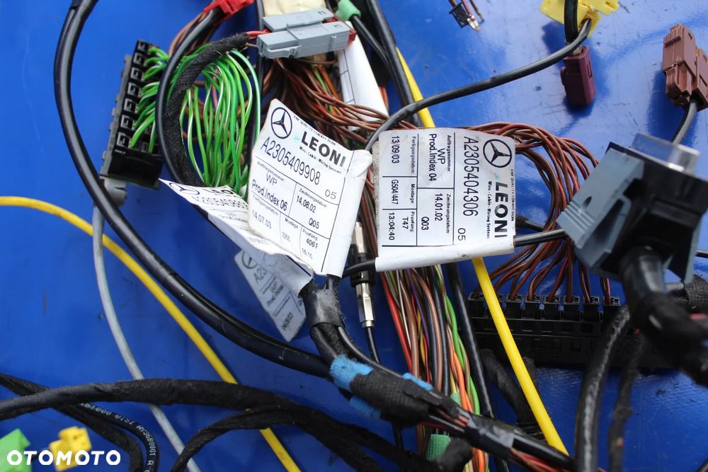 Wiązka lewa instalacja przewody z bagażnika kable OE Mercedes SL R230 W230 - 4
