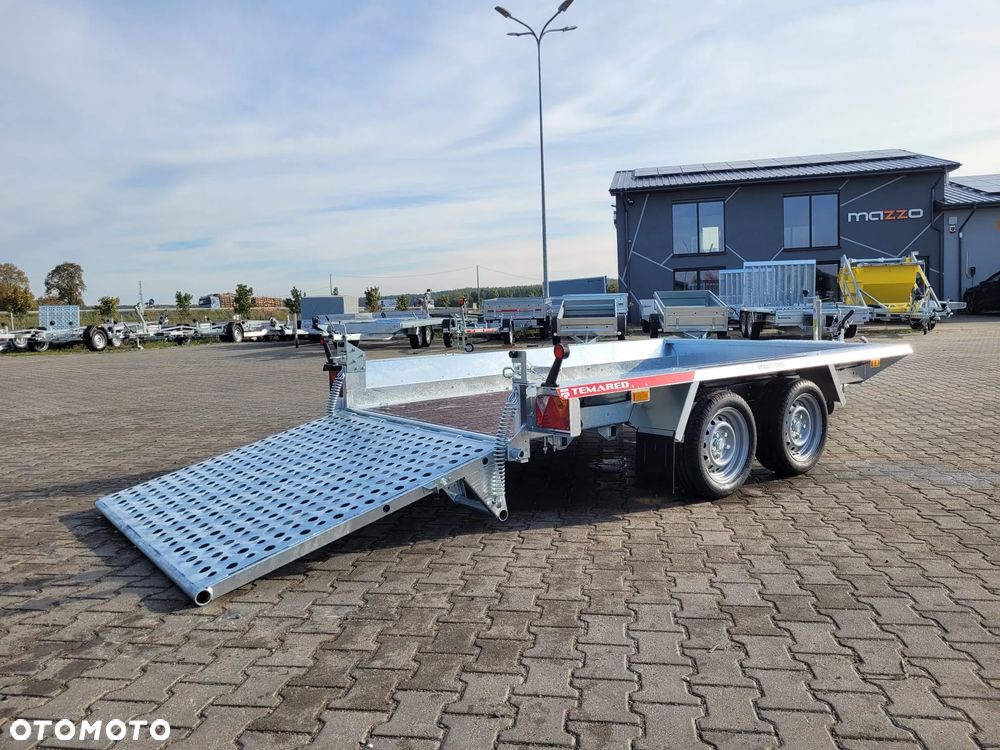 TEMARED Dostawa przyczepa koparkowa, budowlanka, pod sprzęt budowlany 300x150cm DMC2700kg Z TRAPEM - 4