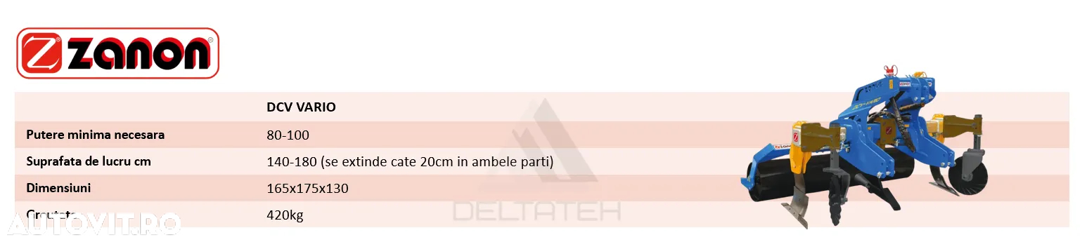 Zanon Scarificator cu tavalug, Model DCV-VARIO - 2