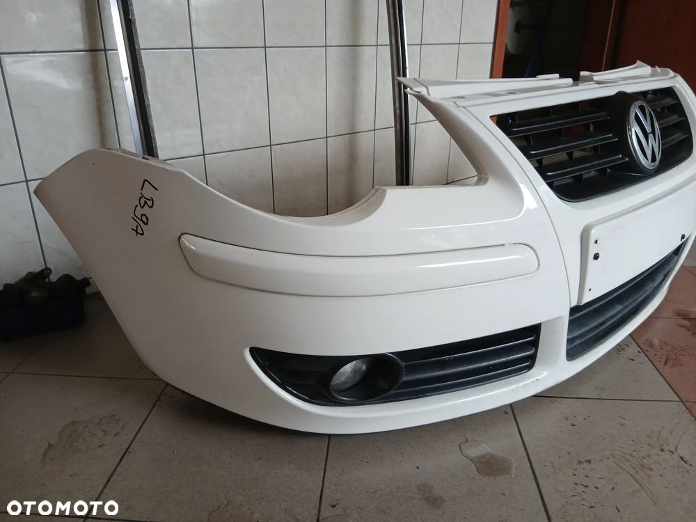 Volkswagen Polo 9N Lift 05- Zderzak Przód Przedni Kolor LB9A Biały - 2