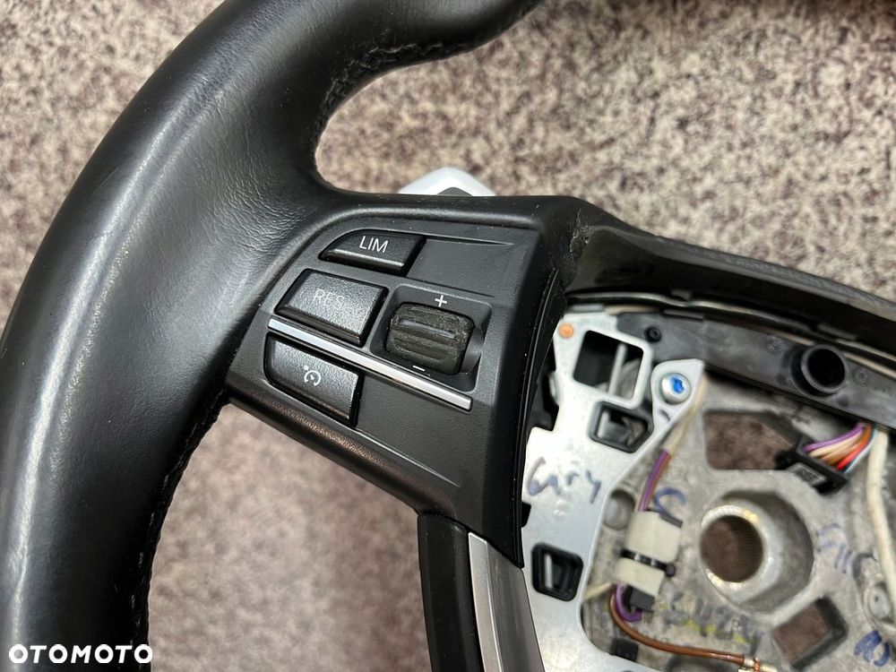 Kierownica kierka LOPATKI blenda multifunkcja skora czarna BMW F11 F10 - 11