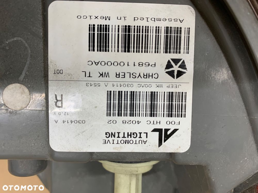 Jeep Grand Cherokee IV WK2 Lift13-20r Lampy Tylne Karoserii-Klapy Bagażnika Komplet P68110000AC-1AC-47AC-46AC - 4