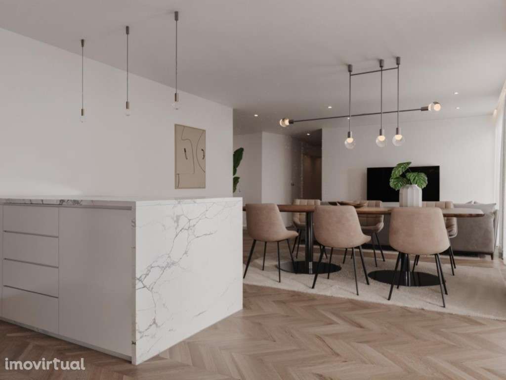 Apartamento T1 novo, com parqueamento, em Matosinhos. - Grande imagem: 3/26