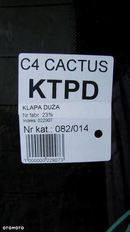 CITROEN C4 CACTUS KLAPA BAGAŻNIKA KTPD 13-17 - 7