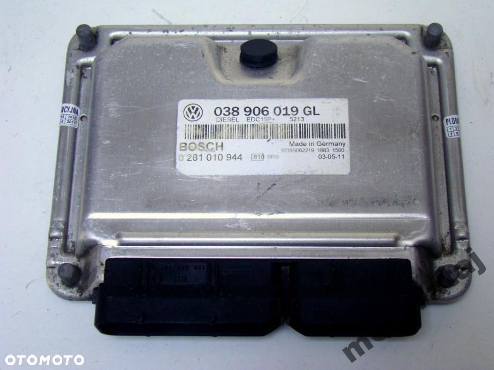 KOMPUTER MODUŁ VW PASSAT 0281010944 038906019GL - 1