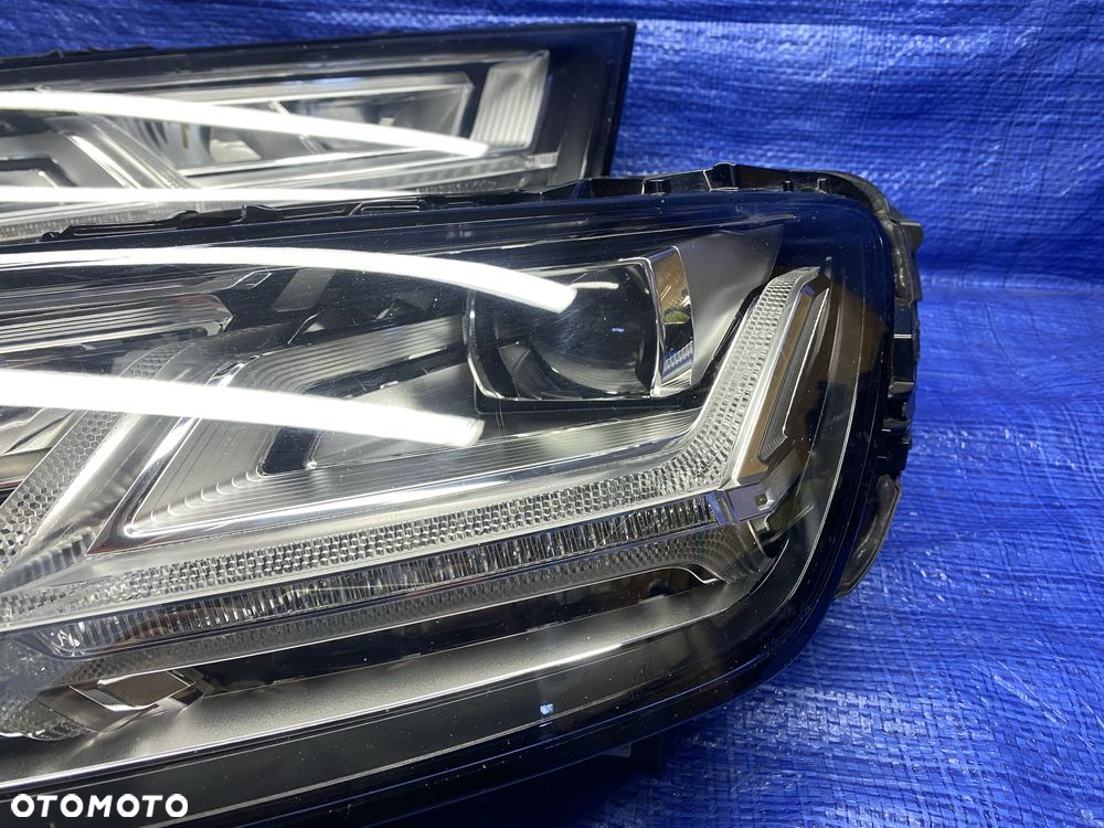 KOMPLET lamp FULL LED - LEWA PRAWA przód AUDI Q7 4M lampa przednia OEM - 4