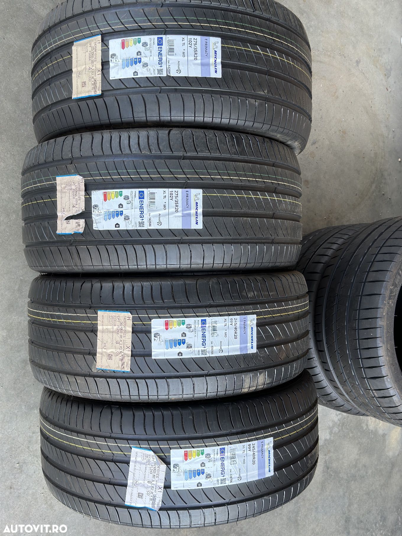 Vând set anvelope 245/40/20-275/35/20 Michelin de vară noi - 1