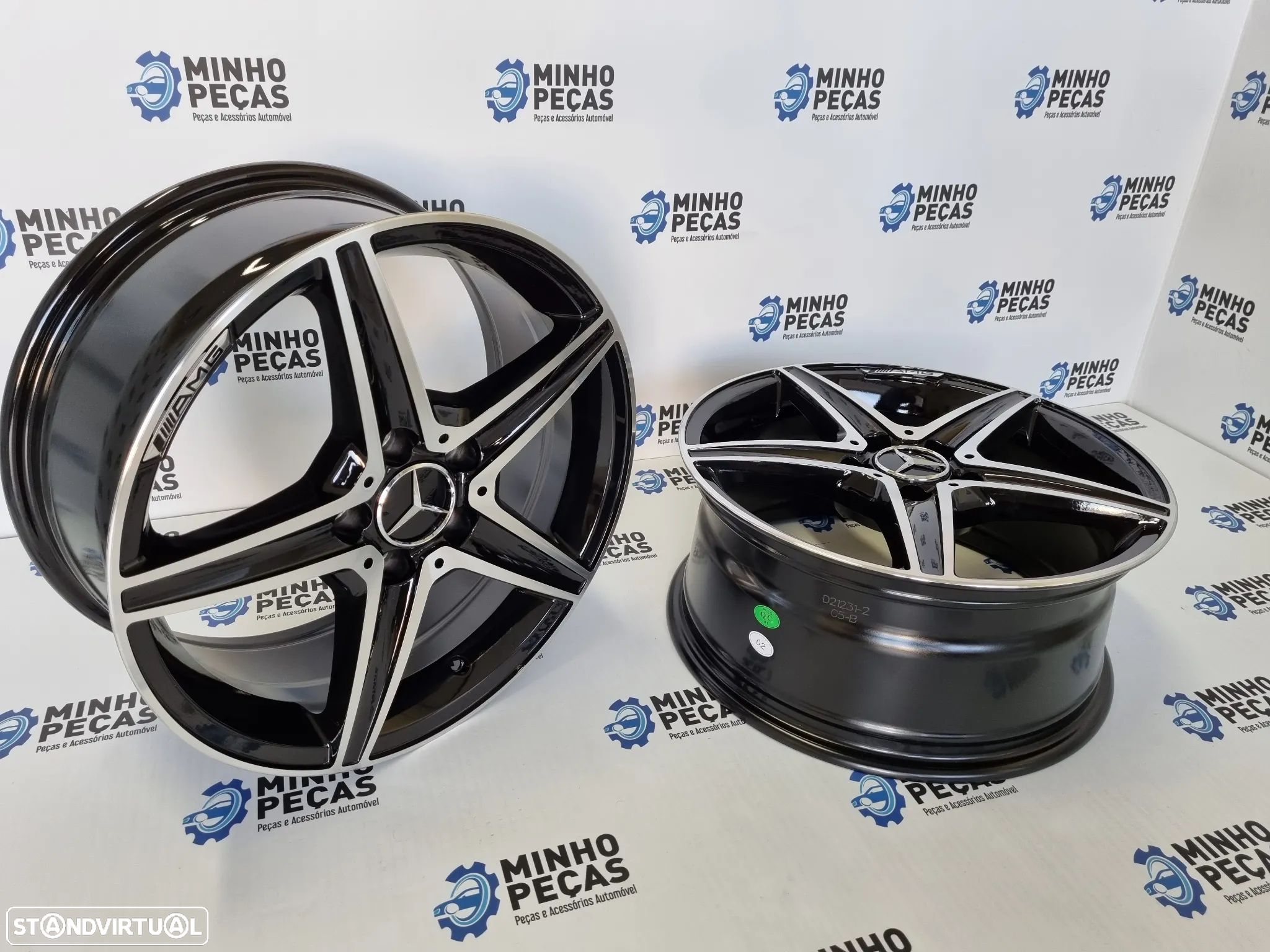 Jantes Mercedes (W205) AMG em 19 Preto Polido - 6