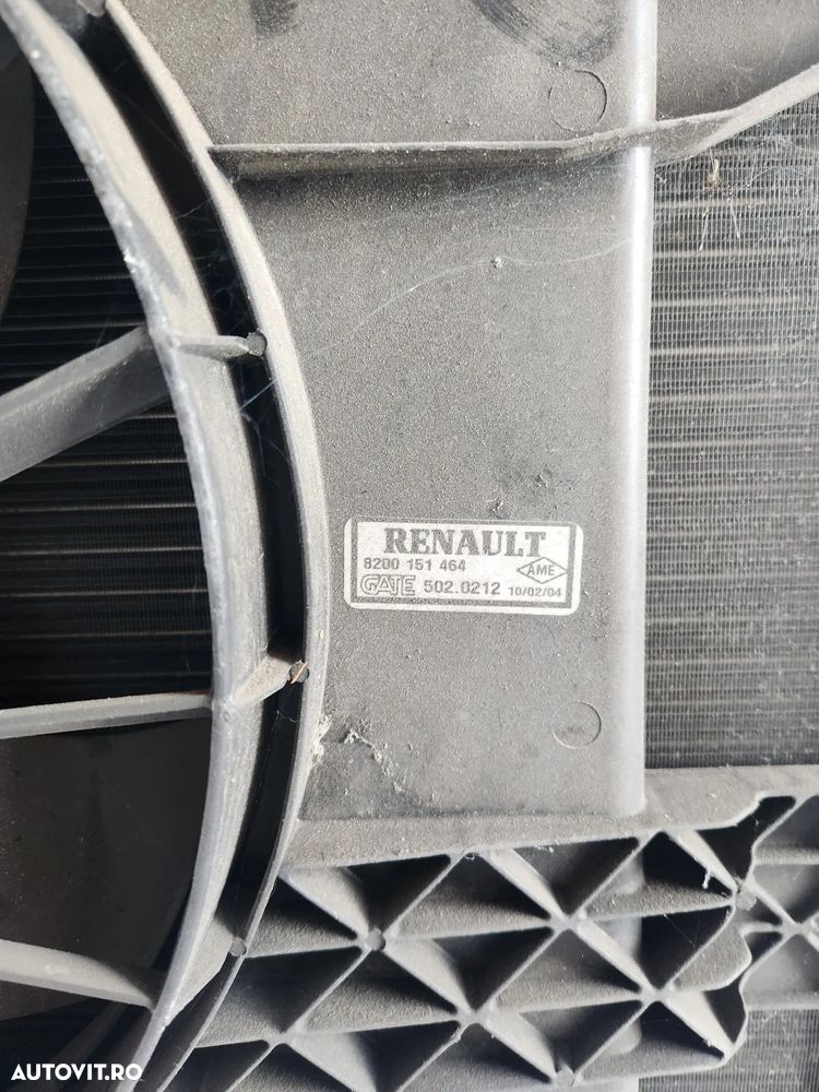 Radiator Racire Apa Antigel Termocupla Electroventilator Renault Megane 2 1.6 Benzina - 7