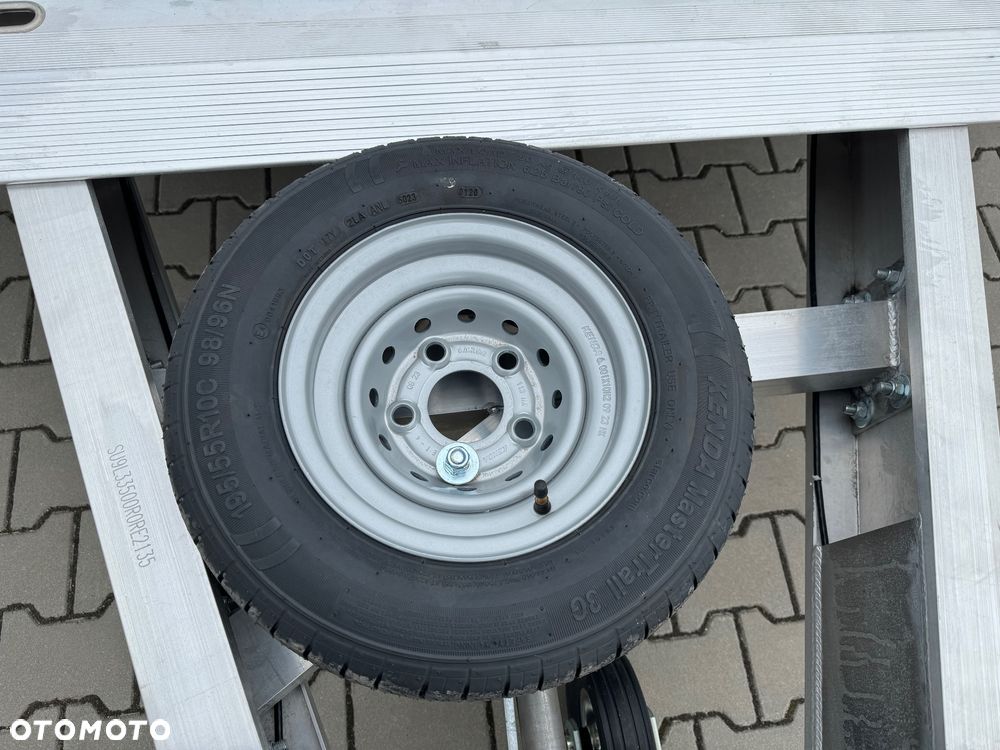 Gromex laweta aluminiowa | 850x210cm | DMC 3500kg | platforma na 2 auta | 3 osie AL-KO | OŚWIETLENIE LED - 12