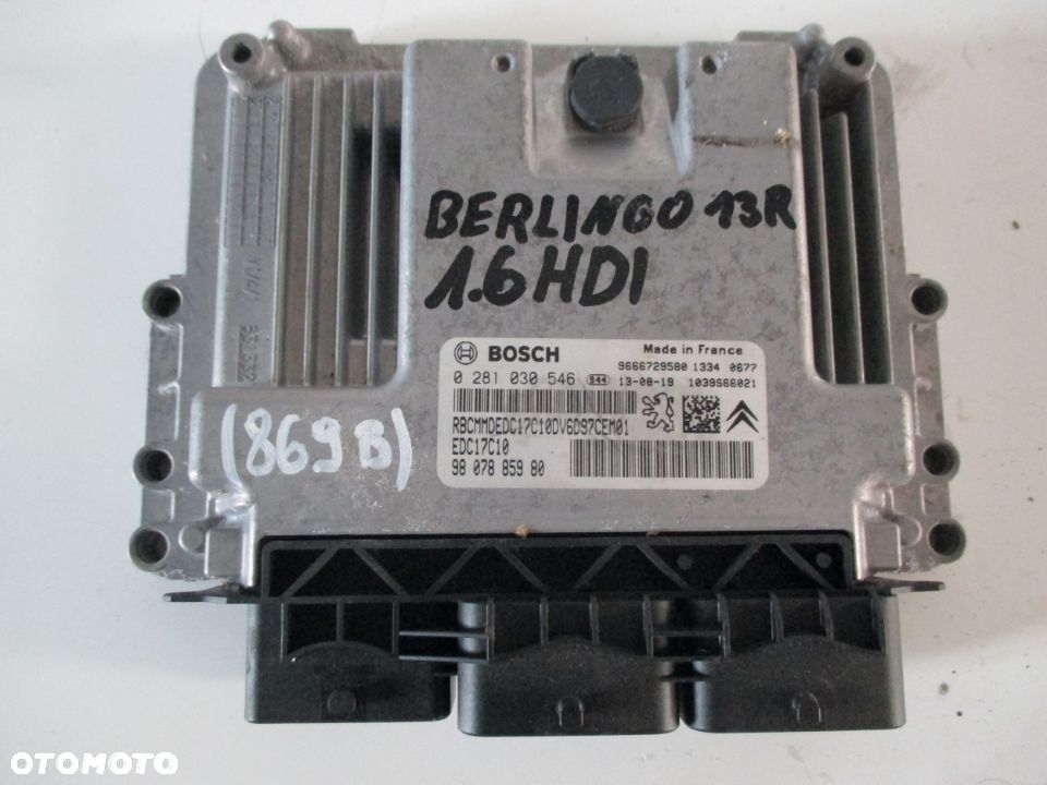 CITROEN BERLINGO 13R 1.6 HDI KOMPUTER 0281030546