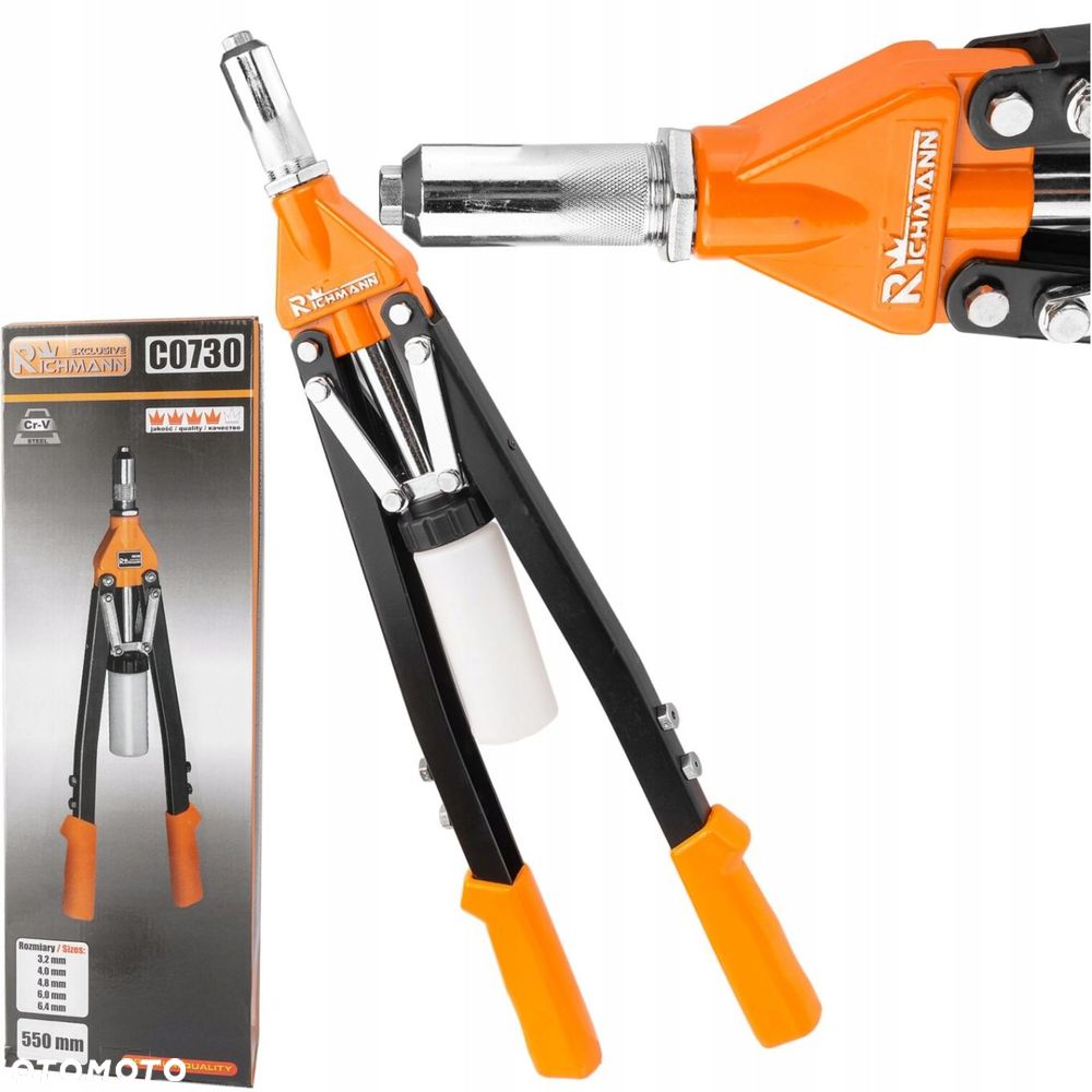 NITOWNICA NOŻYCOWA RĘCZNA CZOŁOWA 3,2-6,4MM CORONA - 1