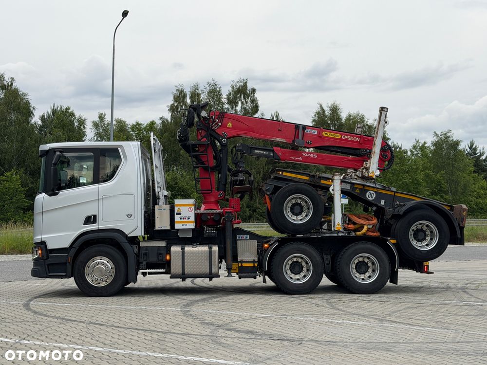 Scania 590R V8 z palfinger s270L z Niemiec od właściciela 2021/22 perfekcyjny stan do drewna drzewa dłużyce z wózkiem DOLL 6x4 ASO SCANIA KONTRAKT - 13