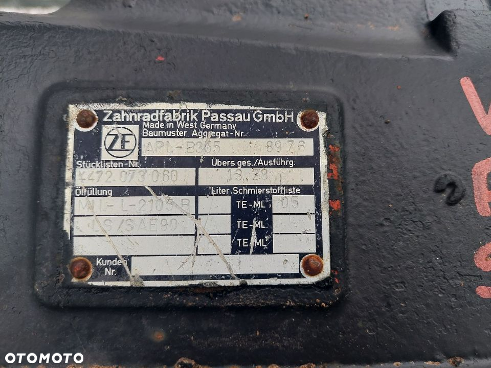 MOST SKRĘTNY ZF APL-B355 B355 ZEPPELIN CAT LIEBHERR KOPARKA[D-189,5 , SZ-10][NAP 41400] - 16