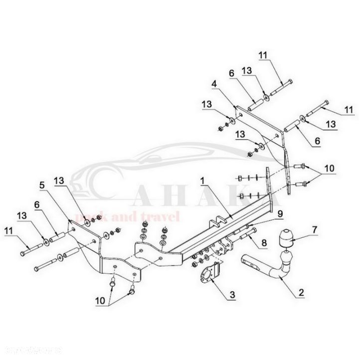 Hak Holowniczy Odkręcany Do Fiat Fiorino 2008-2016 - 3