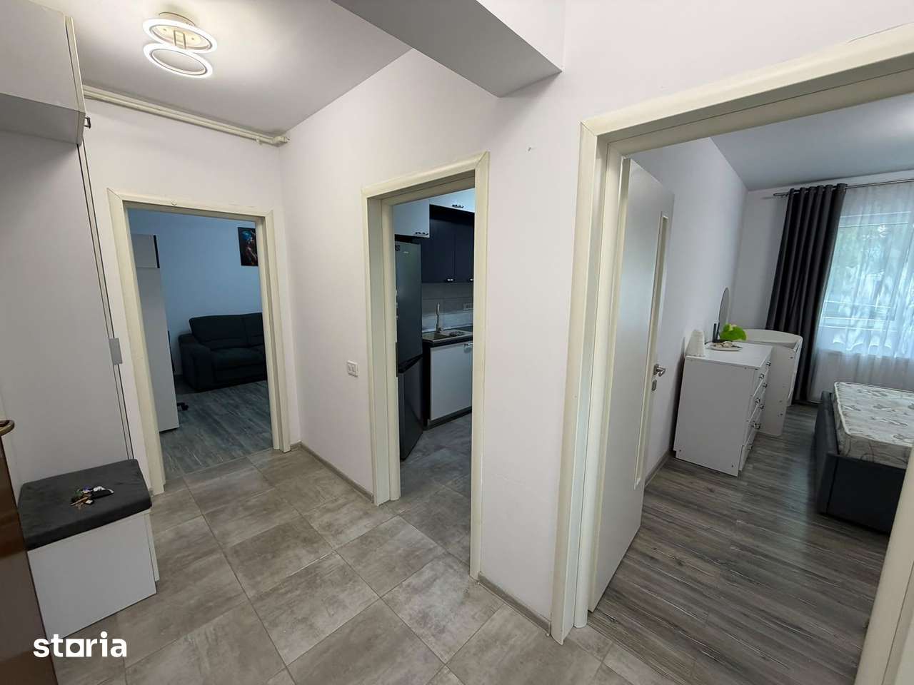 AP. 2 CAMERE - CURTE 60 MP, PARCARE INCLUSA, MOBILAT/UTILAT, COMIS 0% - Imagine principală: 5/8