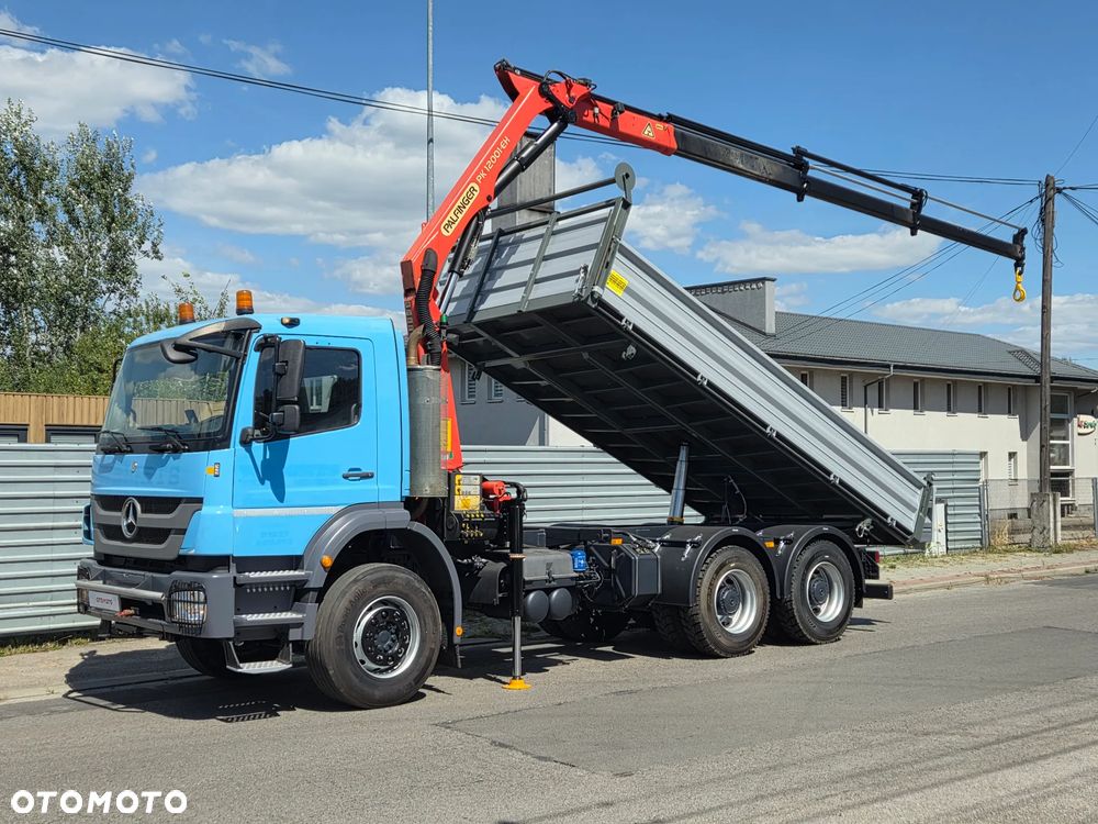 Mercedes-Benz AXOR 2633 // 6x4 330KM // PALFINGER PK12001 // 3 WYSUWY RADIOWY PILOT // NOWY KIPER WYWROTKA / NOWE OPONY - 2