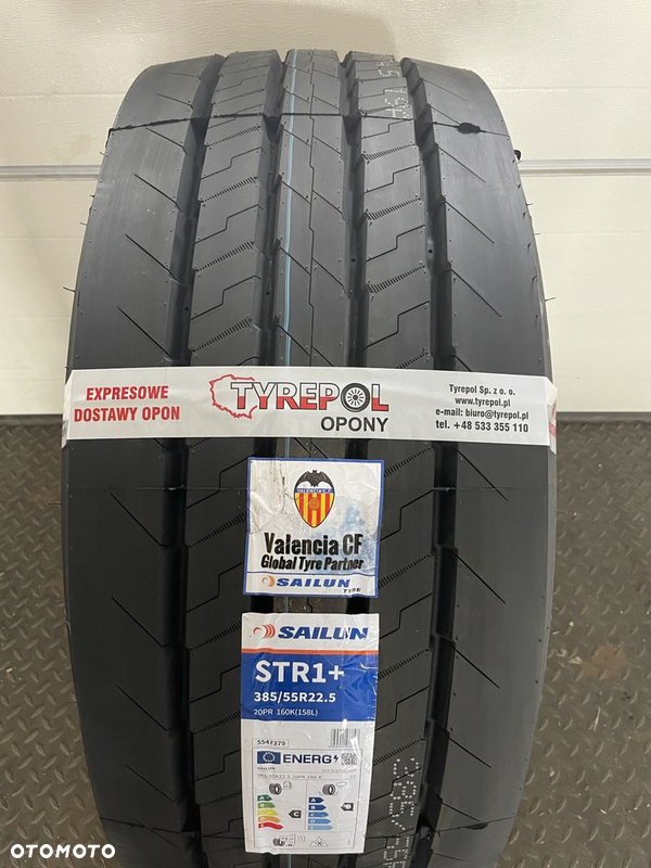 1270netto Opona SAILUN 385/55 R22.5 STR1+ 160K Naczepa 385 55 półmega