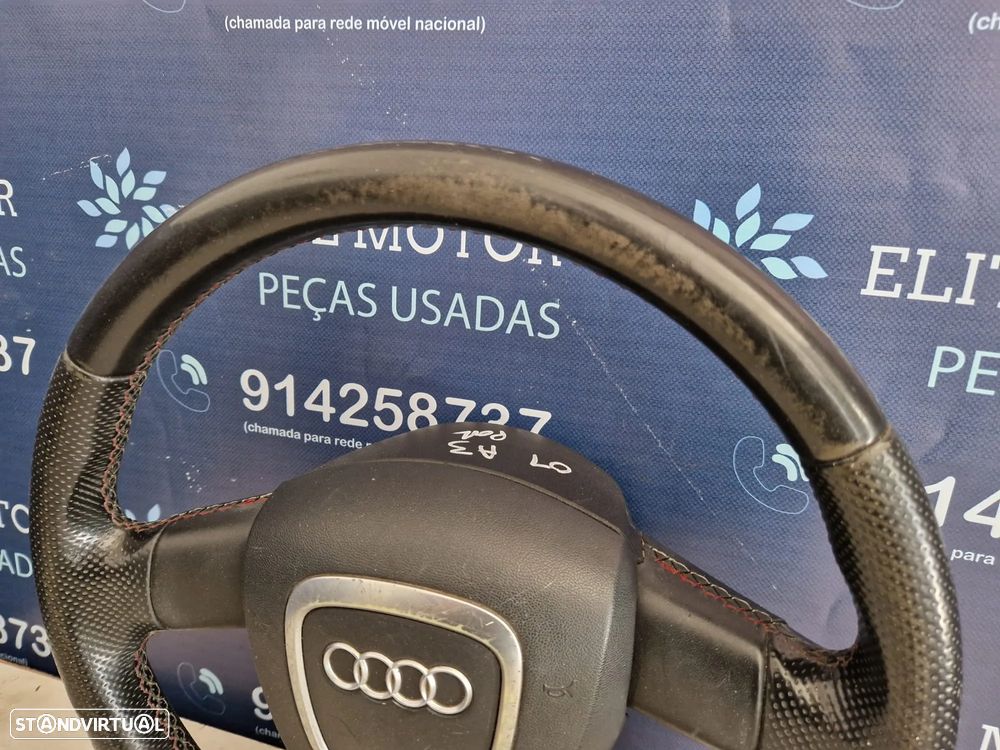 Volante usado pele com airbag AUDI A3 8P S-LINE - 4