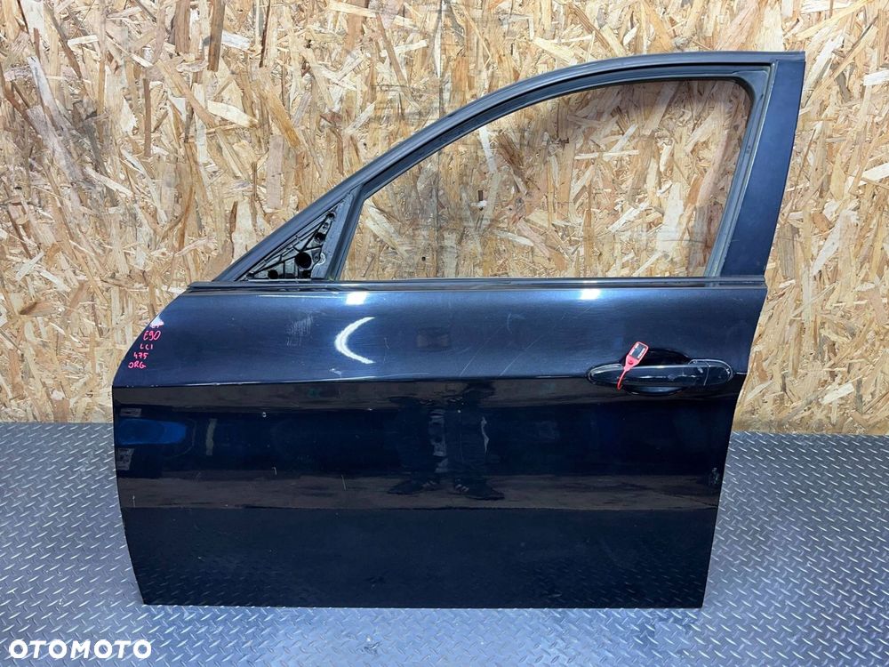 bmw 3 e90 e91 2012 przód strona lewa drzwi przednie 475/9 black sapphire - 1