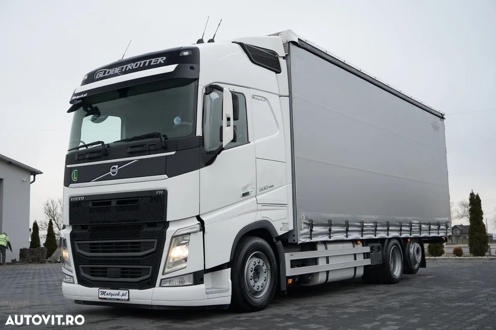 Volvo FH 500 / SOLOWKA / 6X2 / MEGA / PUNTE RIDICATĂ / TV - 1