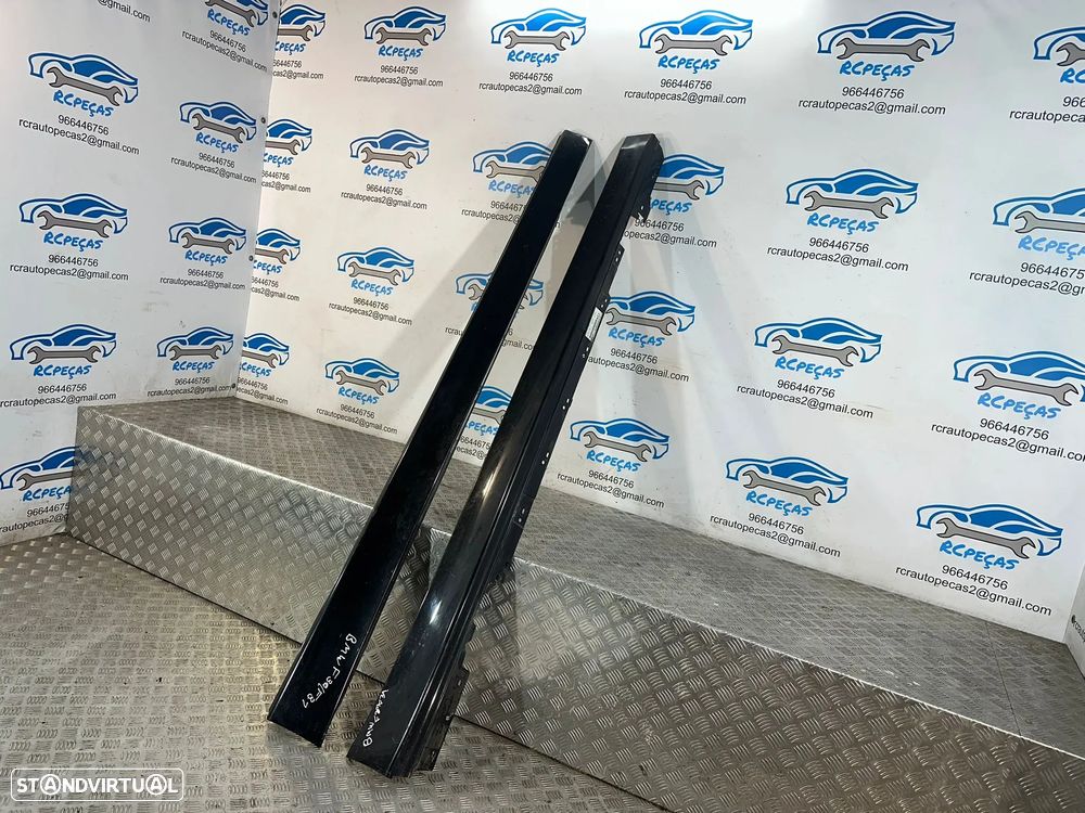 .Conjunto Embaladeiras Saias Laterais Esquerda Direita Sport Originais BMW Serie 3 F30 Sedan F31 Touring 2011 - 2019 - 4