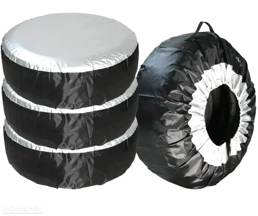 Conjunto Capas Protetoras Rodas Jantes Pneus Universal - 4 peças - 1