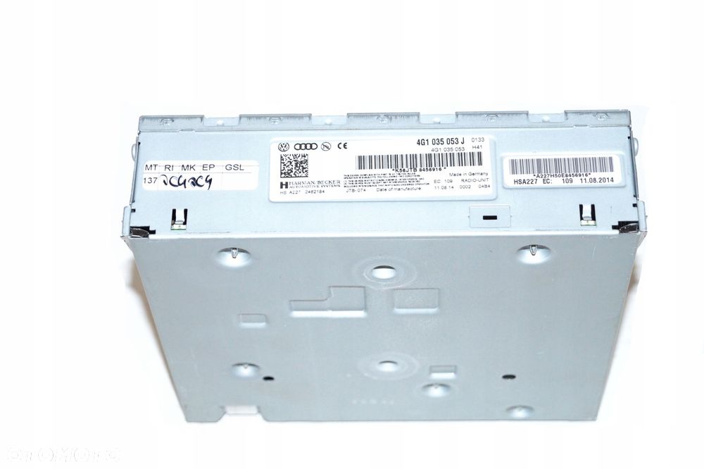 touareg audi a4 a6 q7 q5 tuner radio 4g1035053j moduł - 1