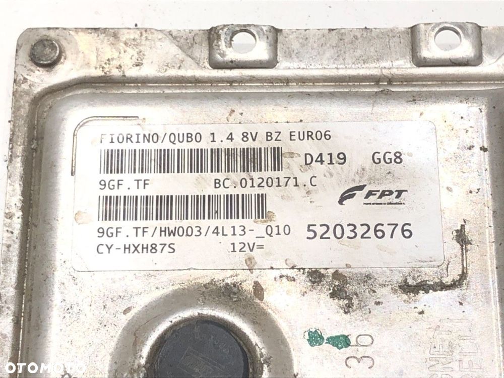 ZESTAW STARTOWY STACYJKA KOMPUTER BSI LICZNIK WKŁADKA ZAMKA  FIAT QUBO (225_) 2008 - 2022 1.4 - 14