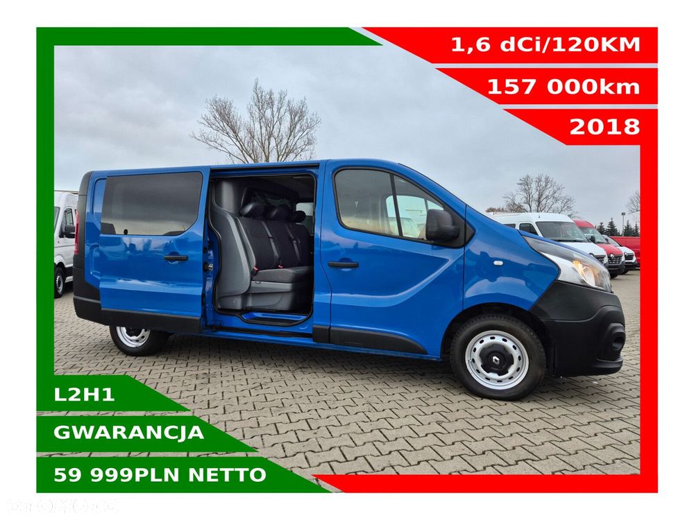 Renault Trafic Long *59999zł NETTO*Brygadówka 6 osób 1,6dCi/120KM - 1