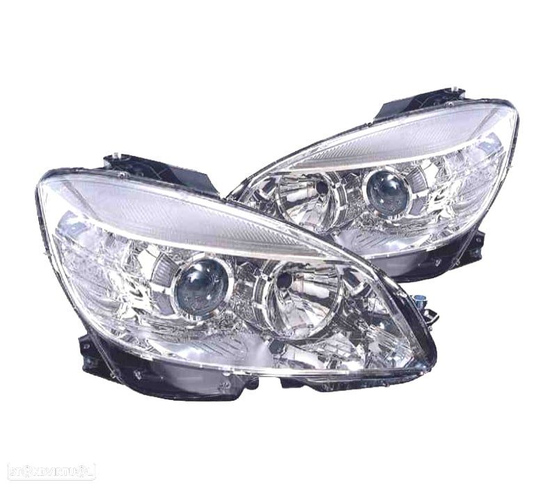 FARÓIS OPTICAS PARA MERCEDES W204 C CLASSE 07-10 - 1