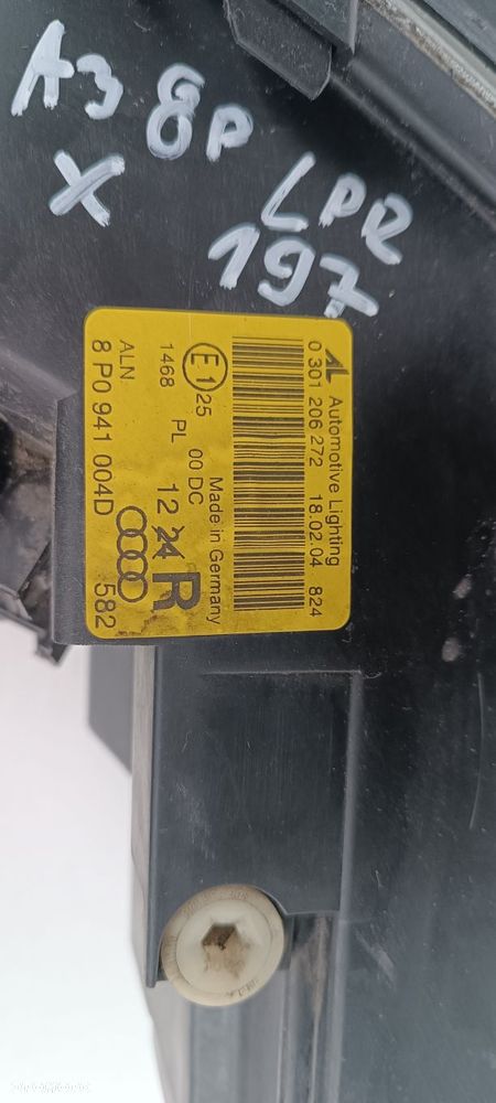 AUDI A3 8P XENON LAMPA PRAWA PRZÓD PRZEDNIA EU 8P0941004D - 6