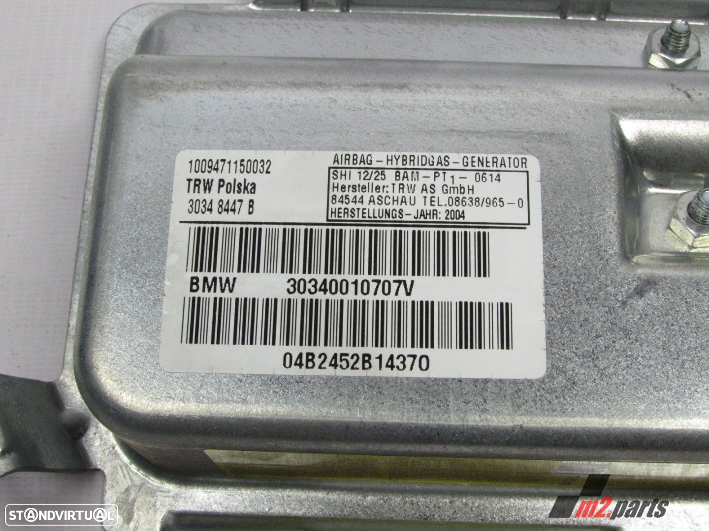 Airbag Porta Esquerdo/Frente Seminovo/ Original BMW X3 (E83) 72123400107 - 2