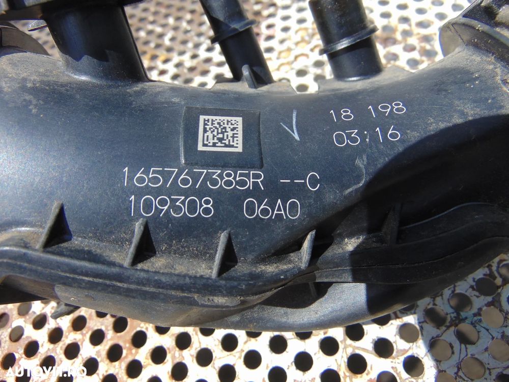 Tub admisie aer Renault 1.3tce megane 4 scenic 4 Duster 1.3 furtun turbo qashqai clio cod 165767385r - 3