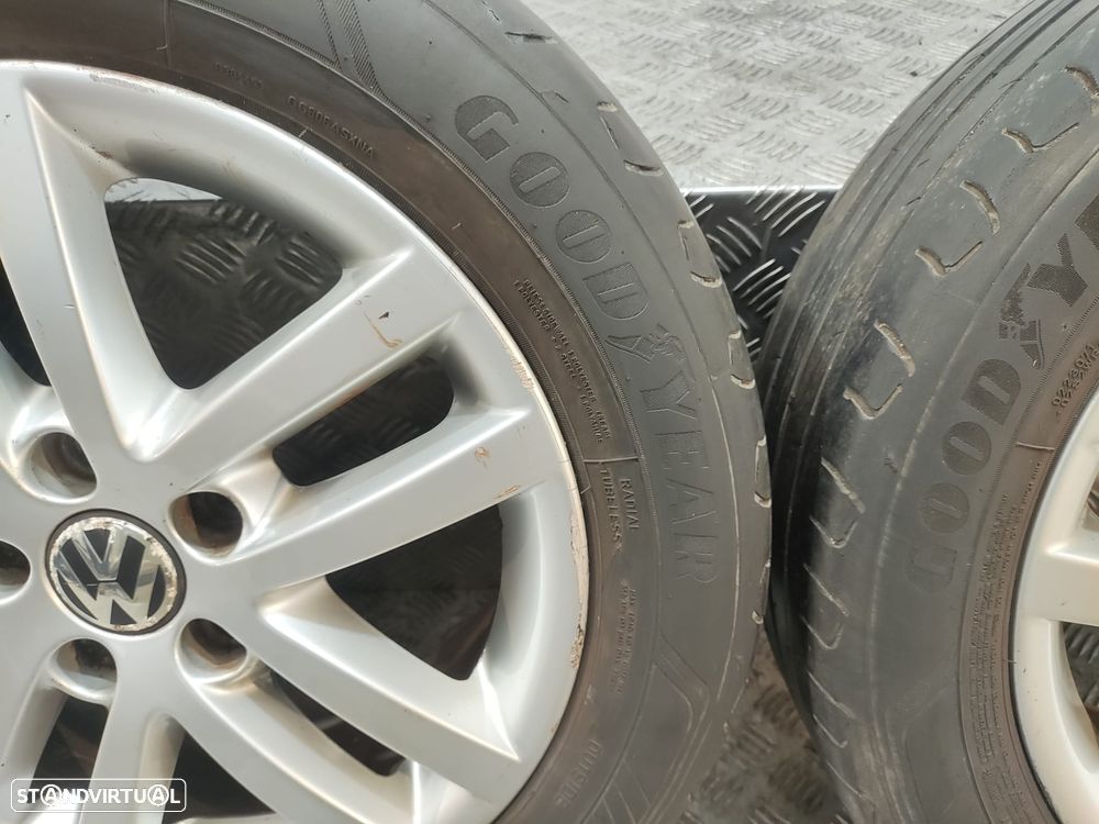 Conjunto de jantes 17 Cleveland Borbet Volkswagen Touran 1T3 2° Facelift 2010 a 2015 6,5J ET50 5x112 Original - 13