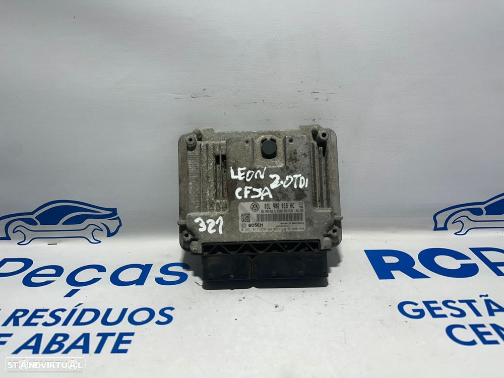 .Centralina Motor Original Bosch VAG Seat Leon 5F 2.0 TDi 170cv CFJA 03L906018HC 0281017158 2010 - 2012 - 1