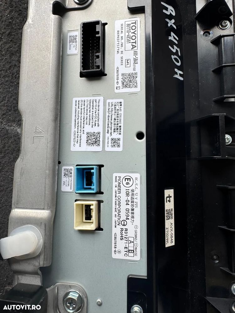 Display navigatie Afisaj LCD Toyota Lexus RX 450H 2019 86110-48561 AVX-5848-ZT02 - 4
