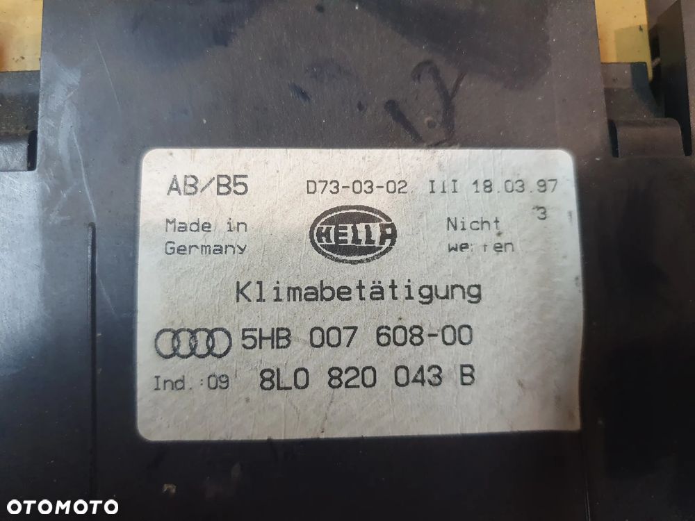PANEL KLIMATYZACJI AUDI A3 8L 8L0820043B POSIADAM 4 SZT - 2