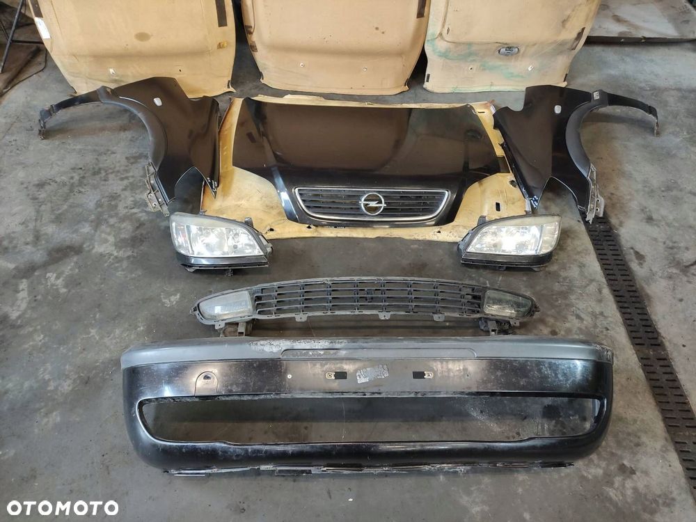 KOMPLETNY PRZÓD MASKA ZDERZAK BŁOTNIK LAMPA OPEL ZAFIRA A 99-03r - 1