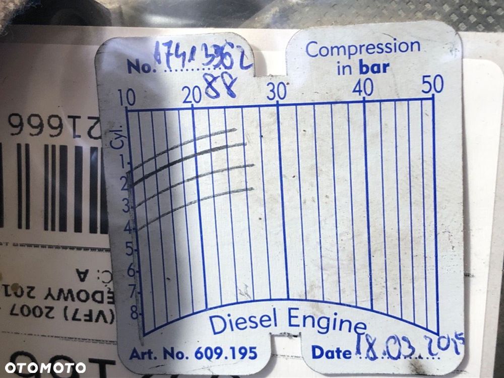 SILNIK  CITROEN JUMPY (VF7) 2007 - 2016 2.0 HDi 165 120 kW [163 KM] olej napędowy 2010 - 2016 RHH - 6